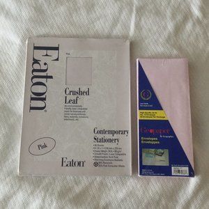 Vintage New Eaton 24 lb Paper & Geopaper Envelopes Pink
